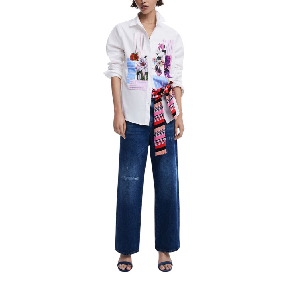 Desigual White Cotton Shirt