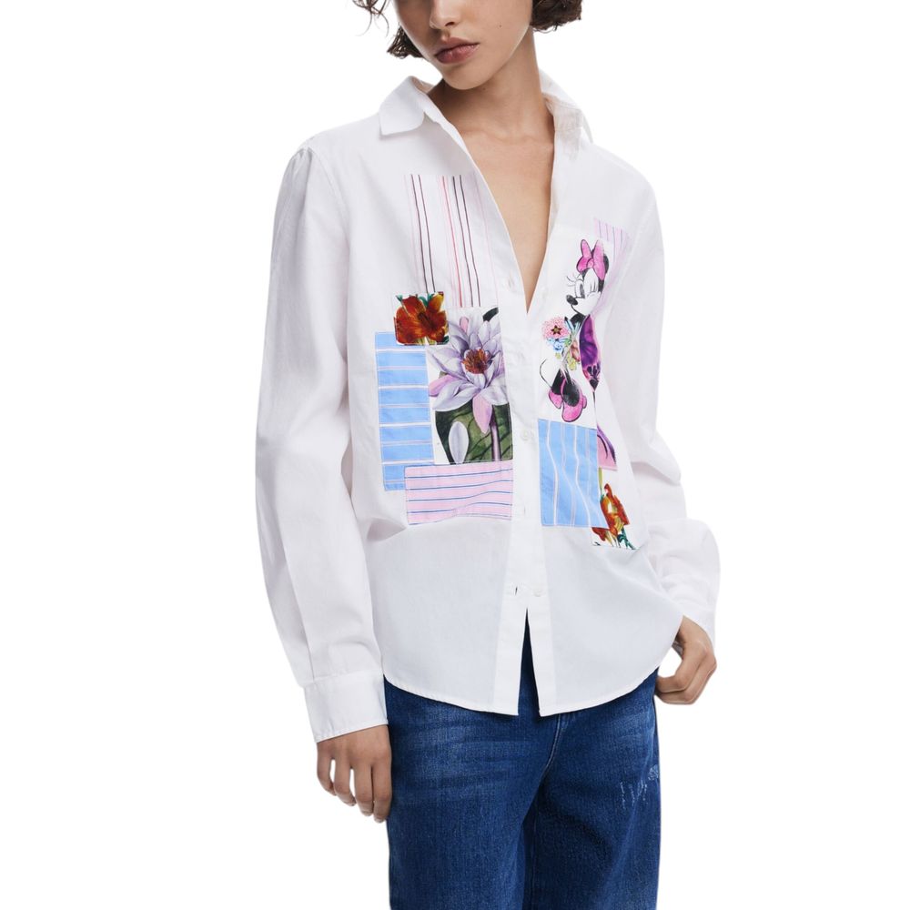 Desigual White Cotton Shirt