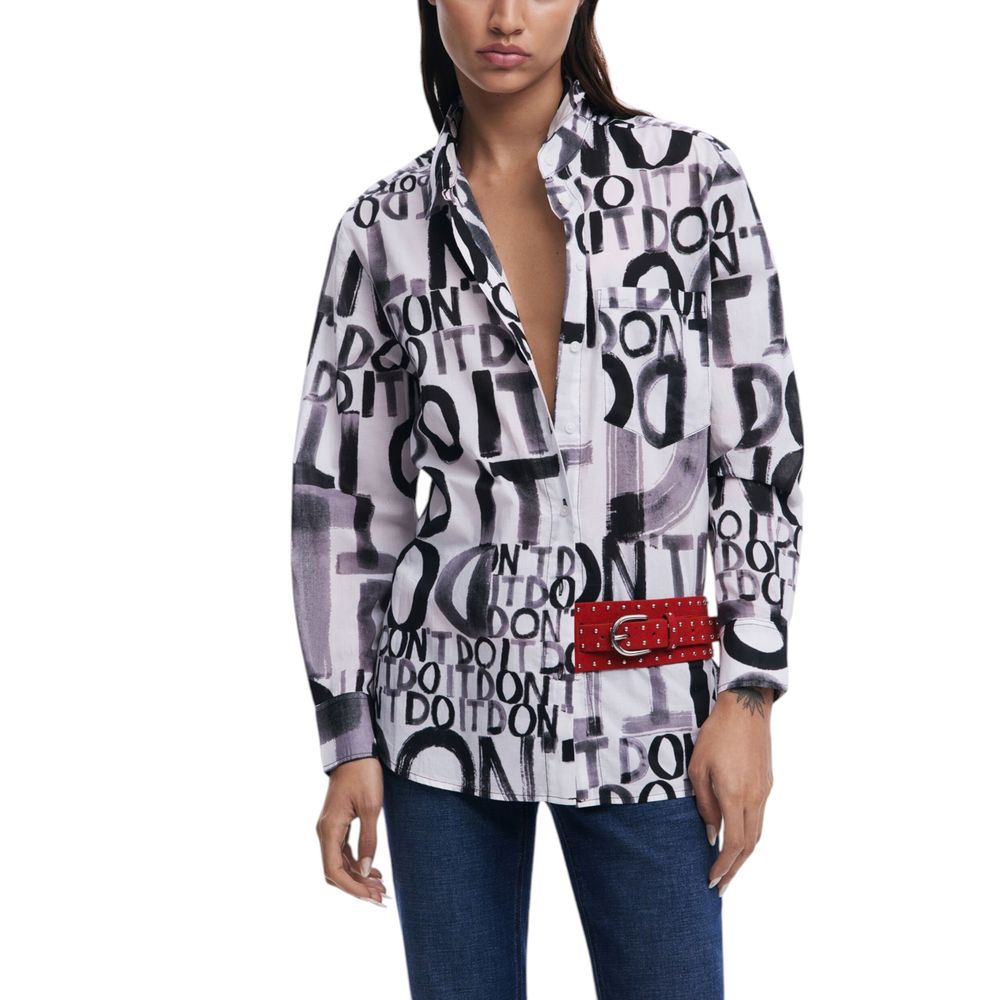 Desigual Black Cotton Shirt