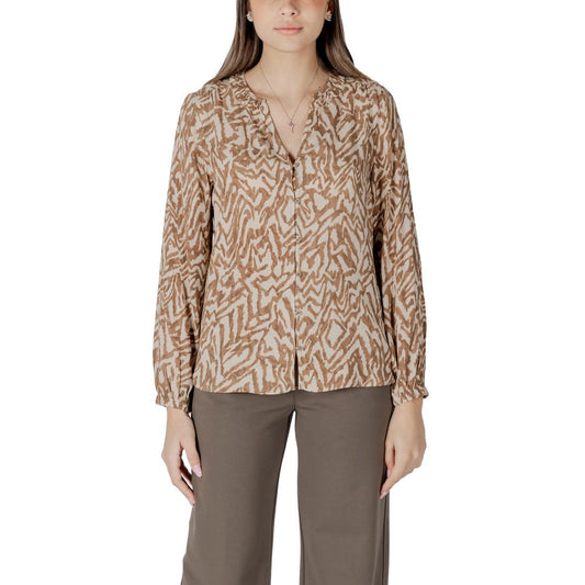 Street One Beige Viscose Blouse