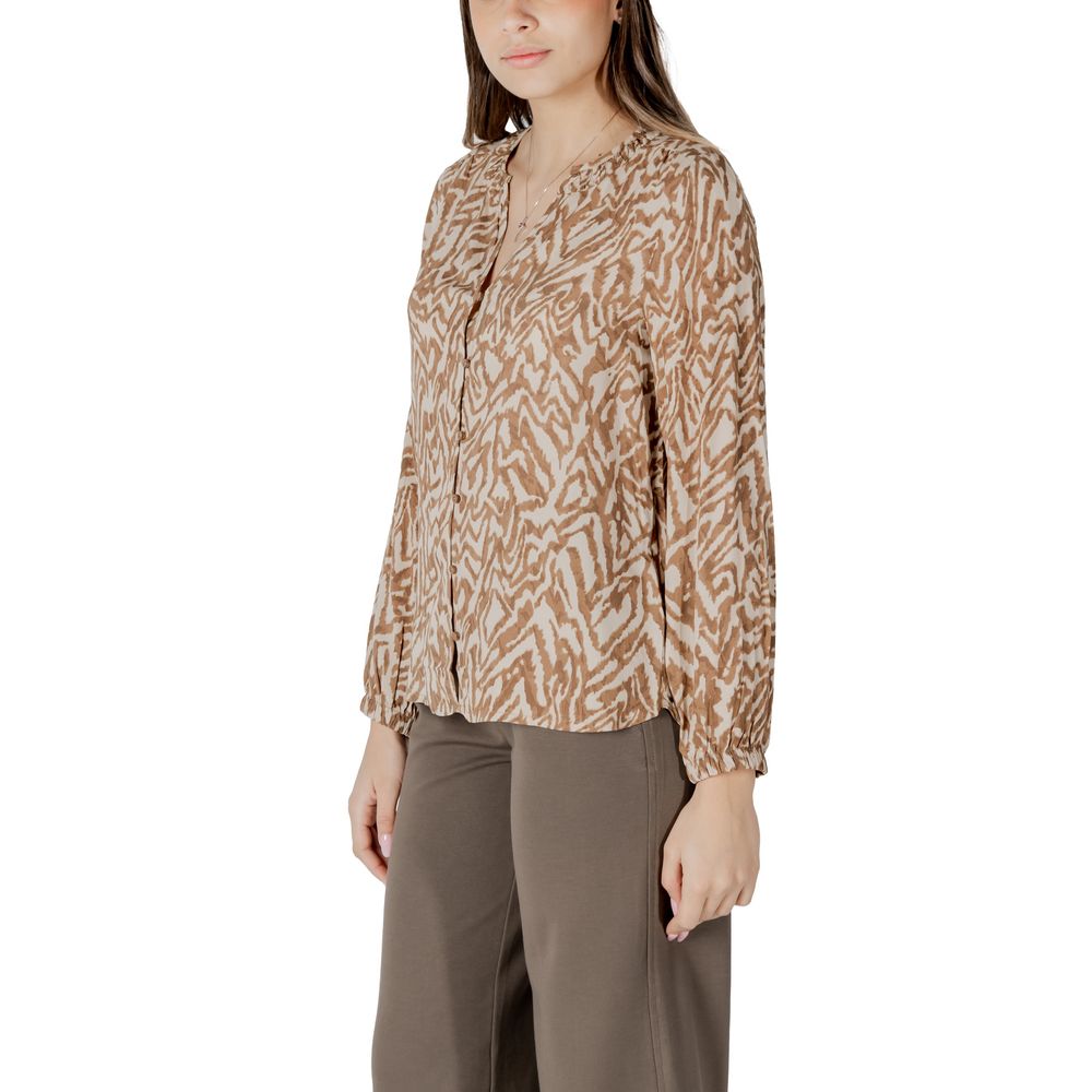 Street One Beige Viscose Blouse
