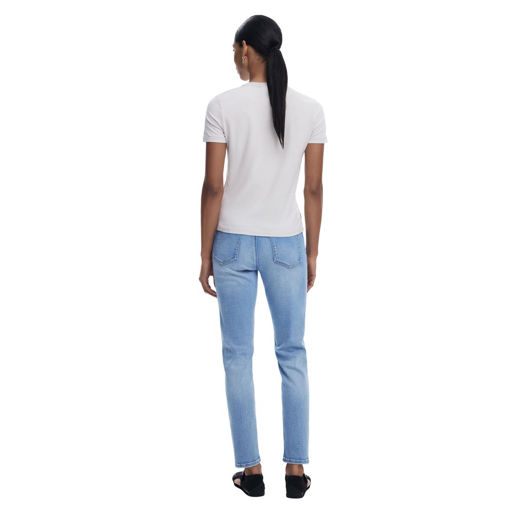 Desigual Light Blue Cotton Skinny Jean