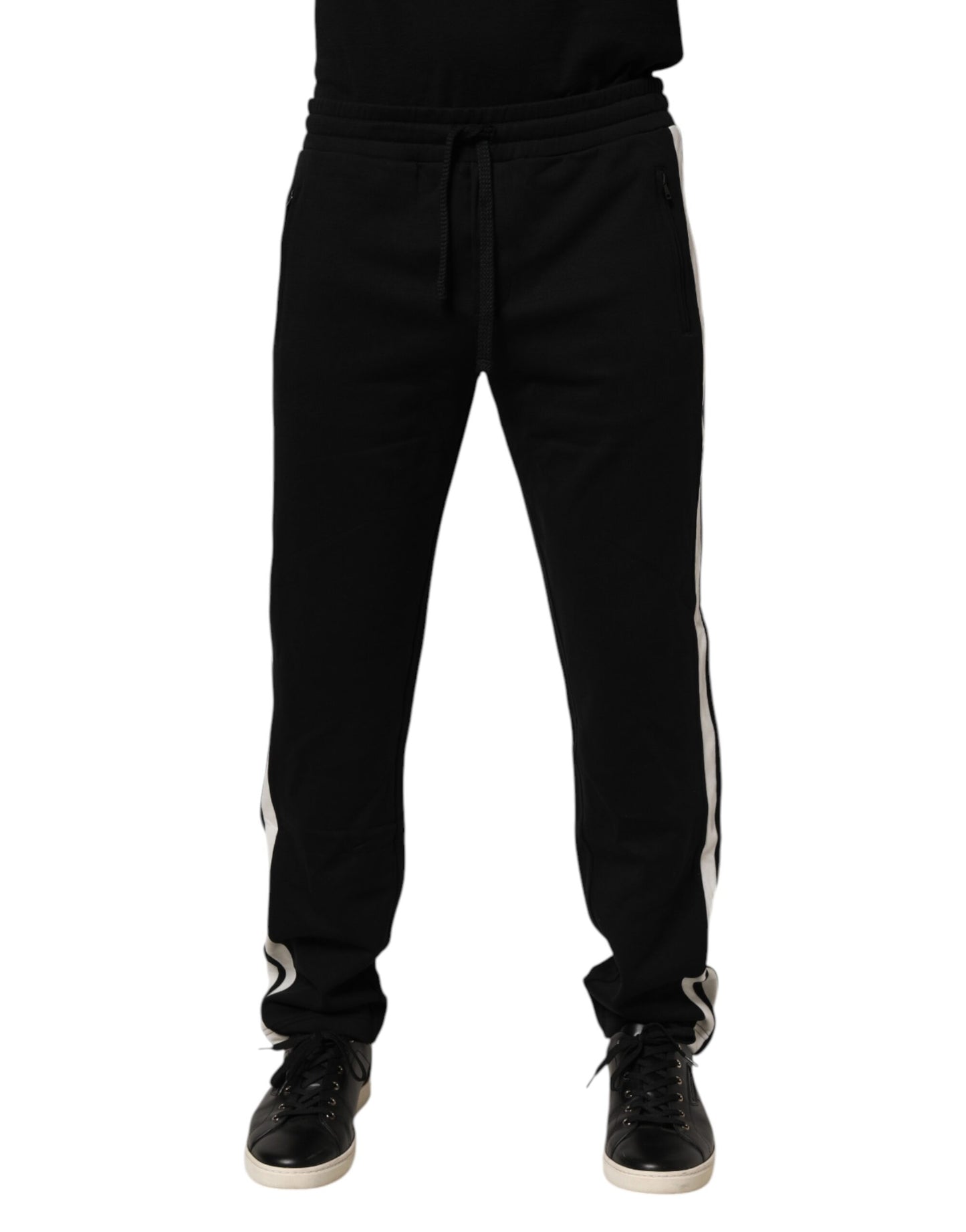 Dolce & Gabbana Black Cotton Jogger Sweatpants Trouser Pants