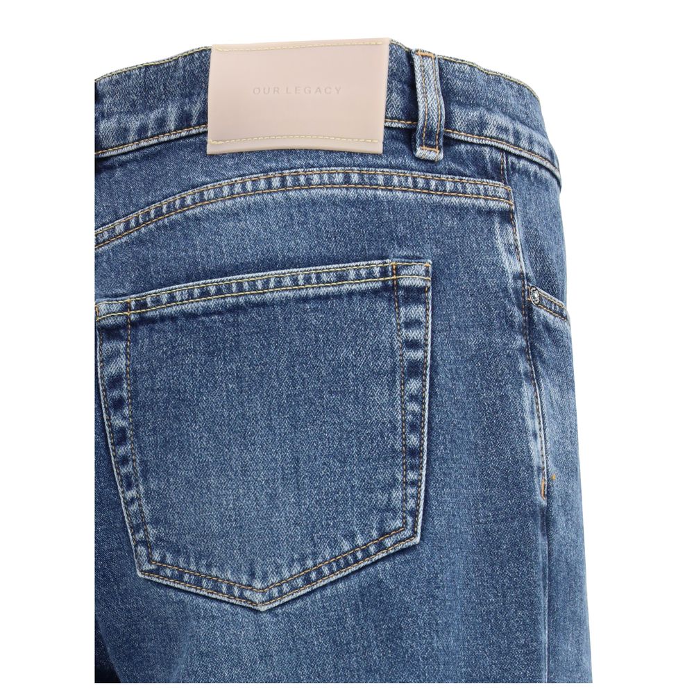 Our Legacy Blue Cotton Bootcut Jeans