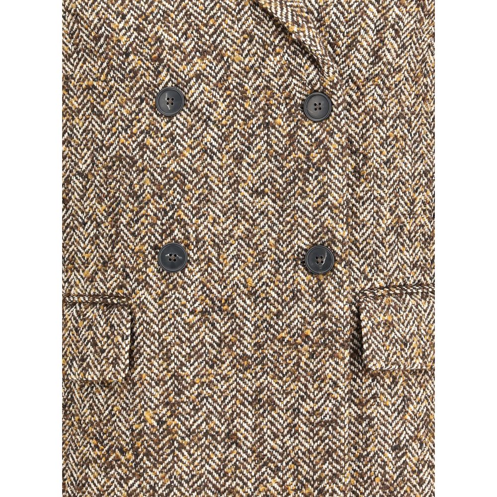 True Royal Brown Polyester Coat