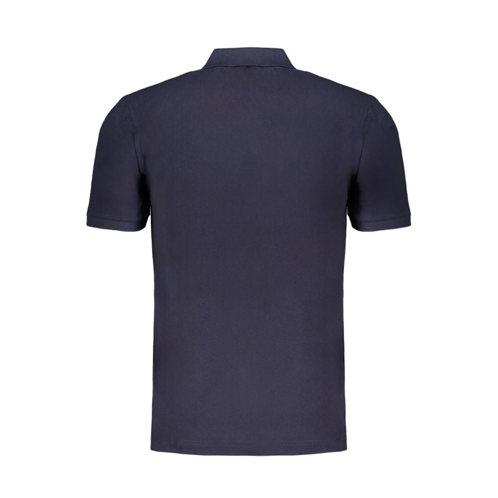 Gianmarco Venturi Blue Cotton Polo Shirt
