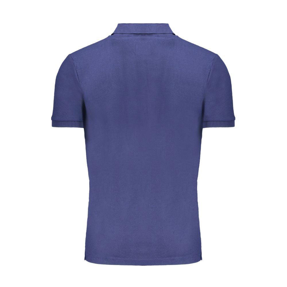 Gianmarco Venturi Blue Cotton Polo Shirt