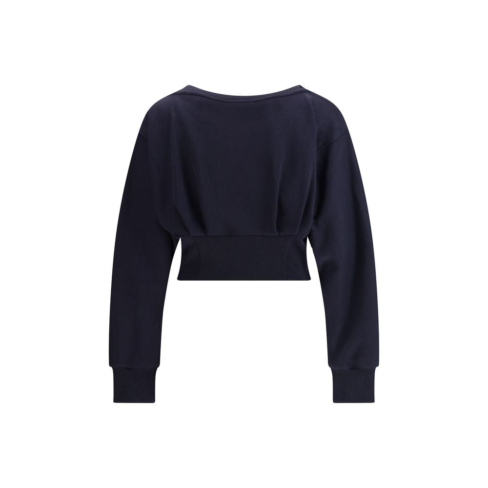 PINKO Cotton Sweatshirt with Corset Detail