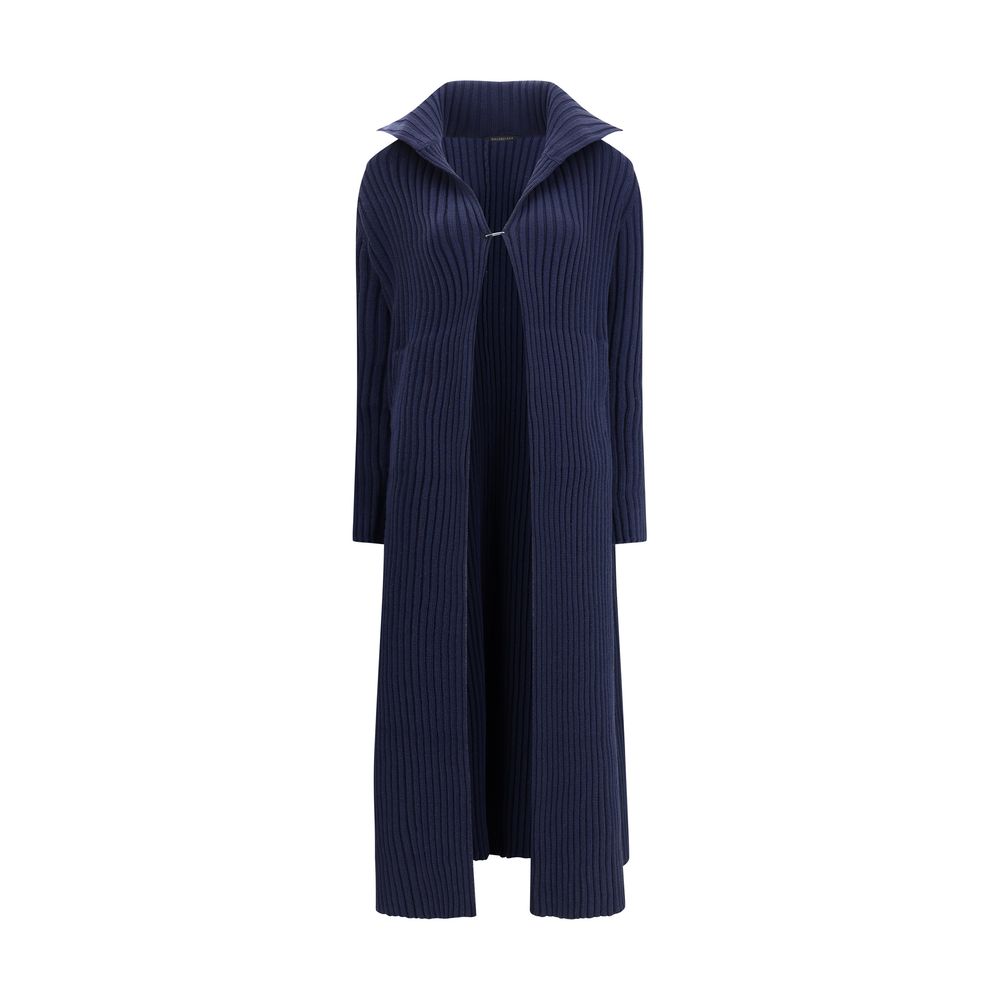 Balenciaga Blue Polyester Full-Length Jacket
