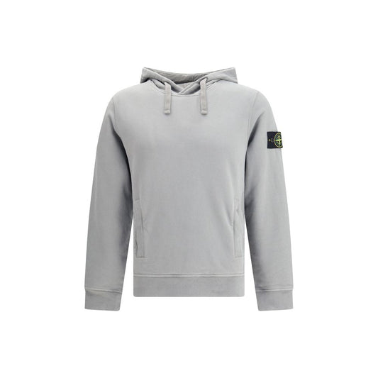 Stone Island Gray Cotton Sweatshirt