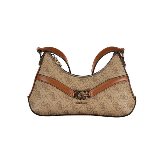 Guess Jeans Beige Polyurethane Women's Shoulder Bag