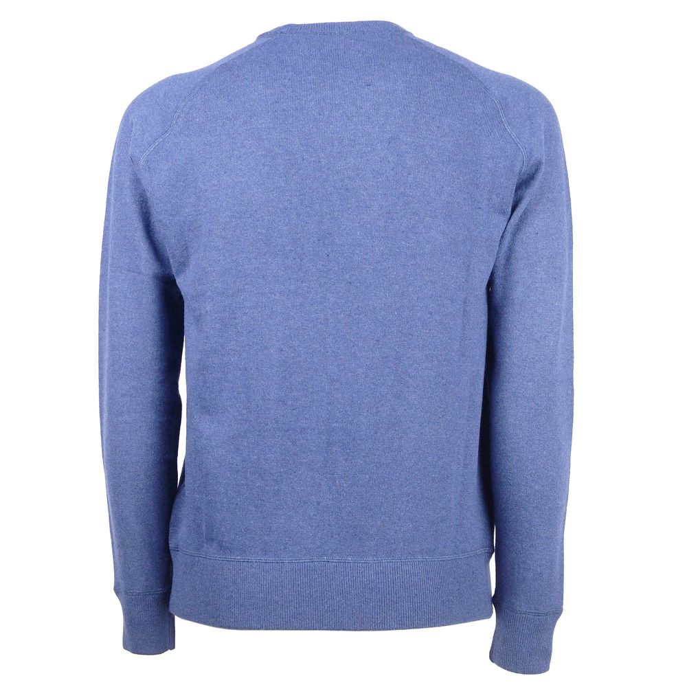 Emilio Romanelli Blue Cashmere Men Sweater