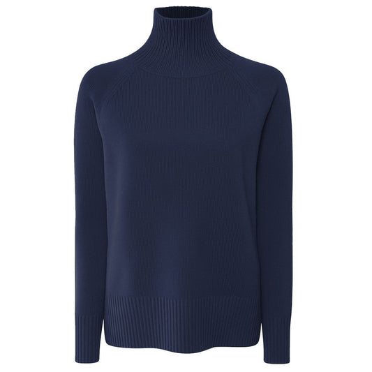 Emilio Romanelli Blue Cashmere Women Sweater