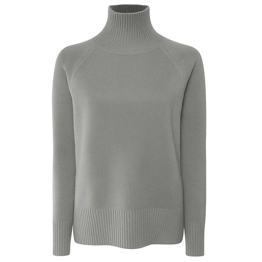 Emilio Romanelli Gray Cashmere Women Sweater