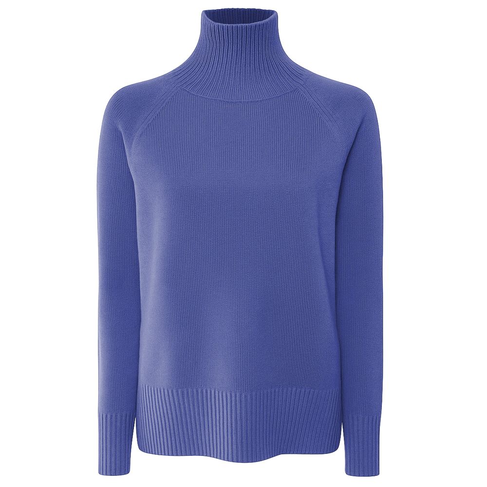 Emilio Romanelli Blue Cashmere Women Sweater
