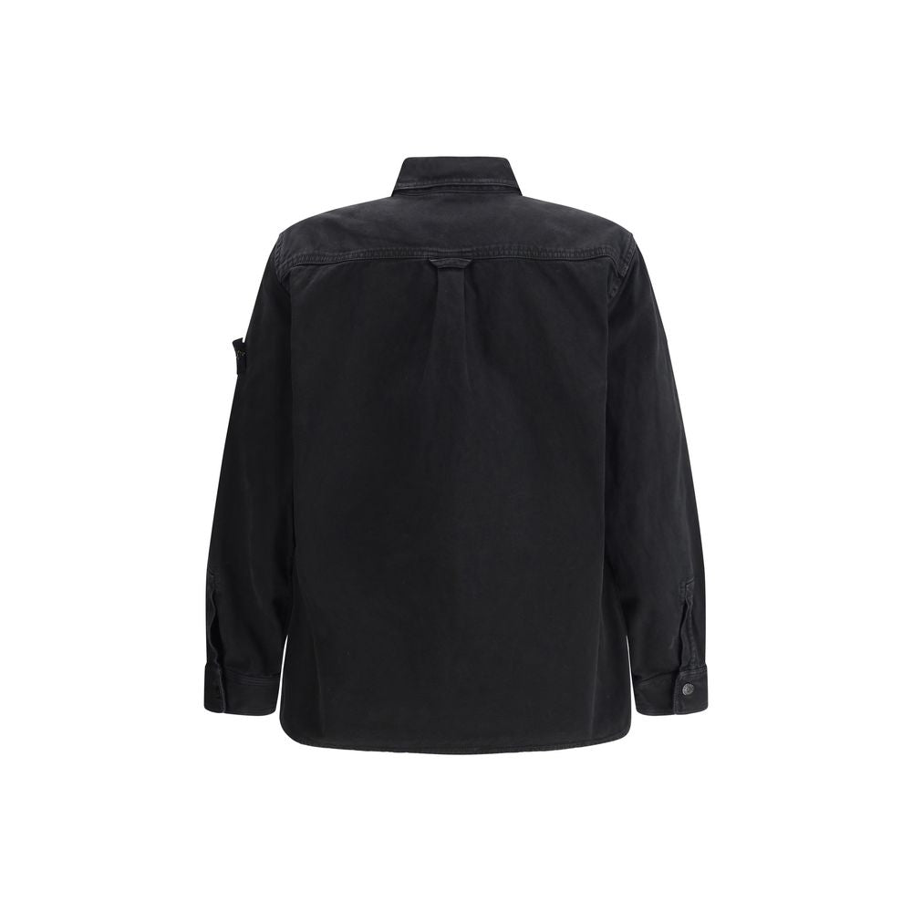 Stone Island Black Cotton Shirt