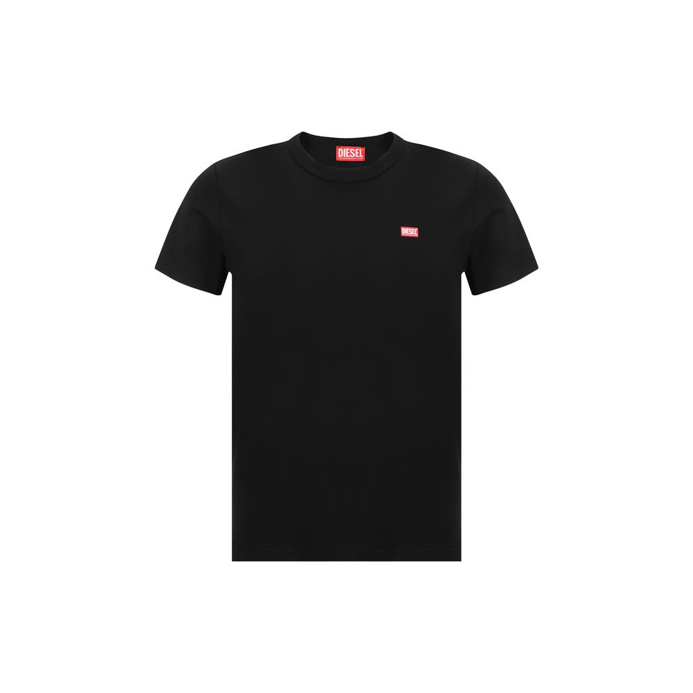 Diesel Black Cotton T-Shirt