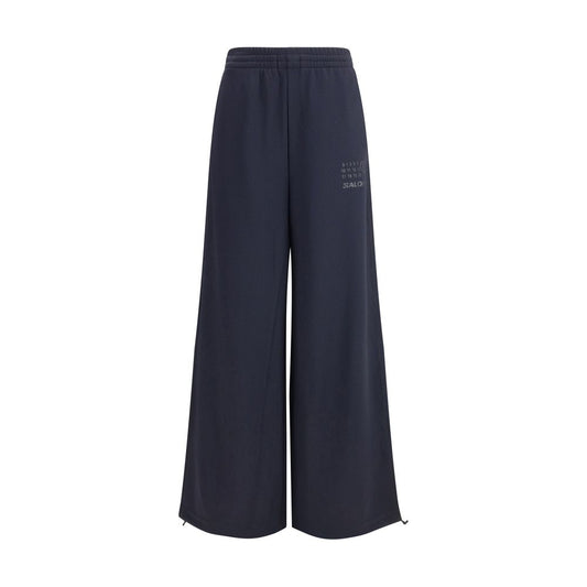 MM6 Black Polyester Athletic Pants