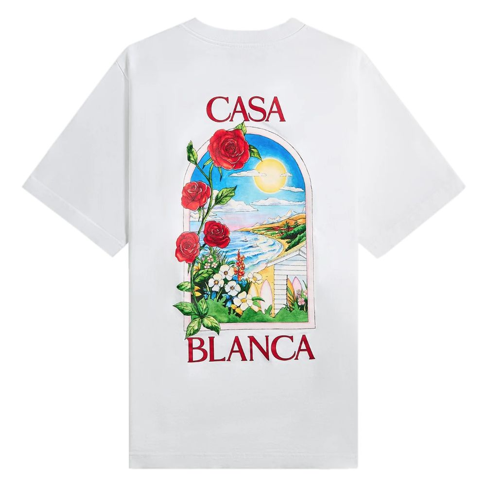 Casablanca White Cotton T-Shirt