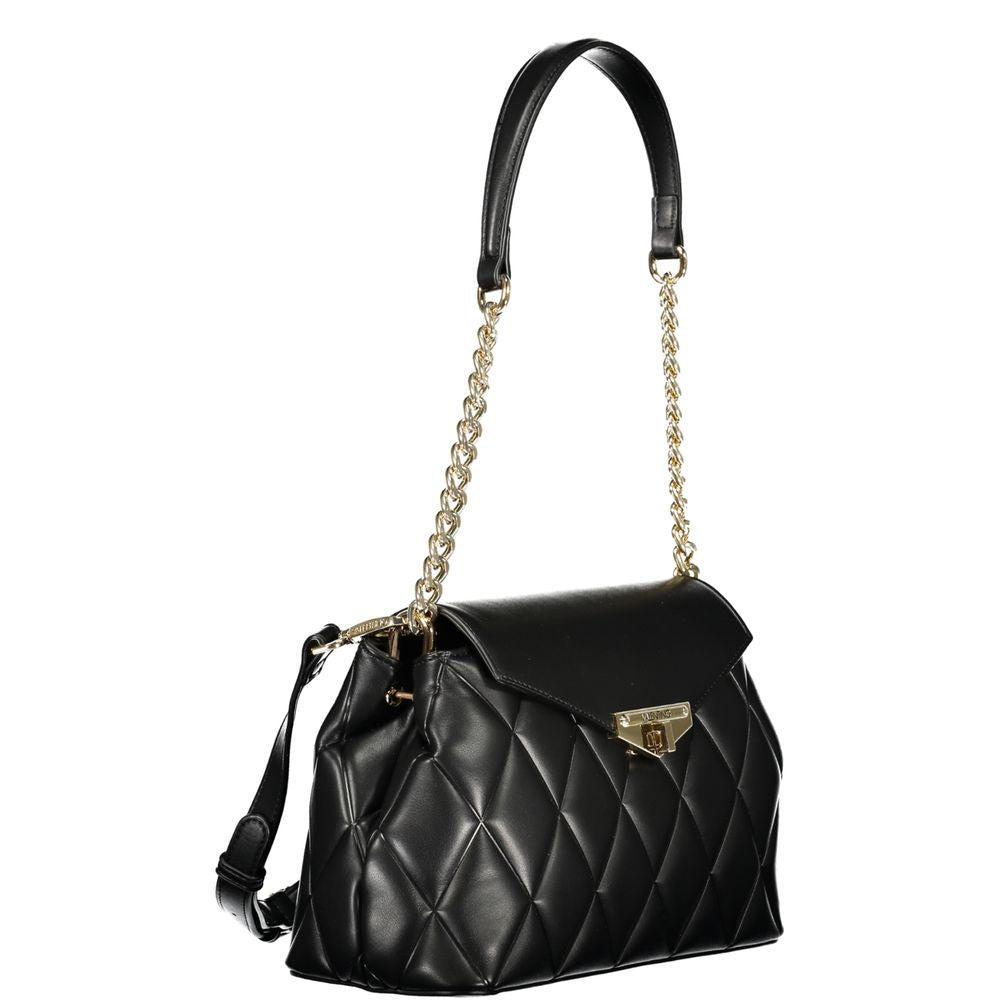Mario Valentino Black Polyurethane Women Shoulder Bag