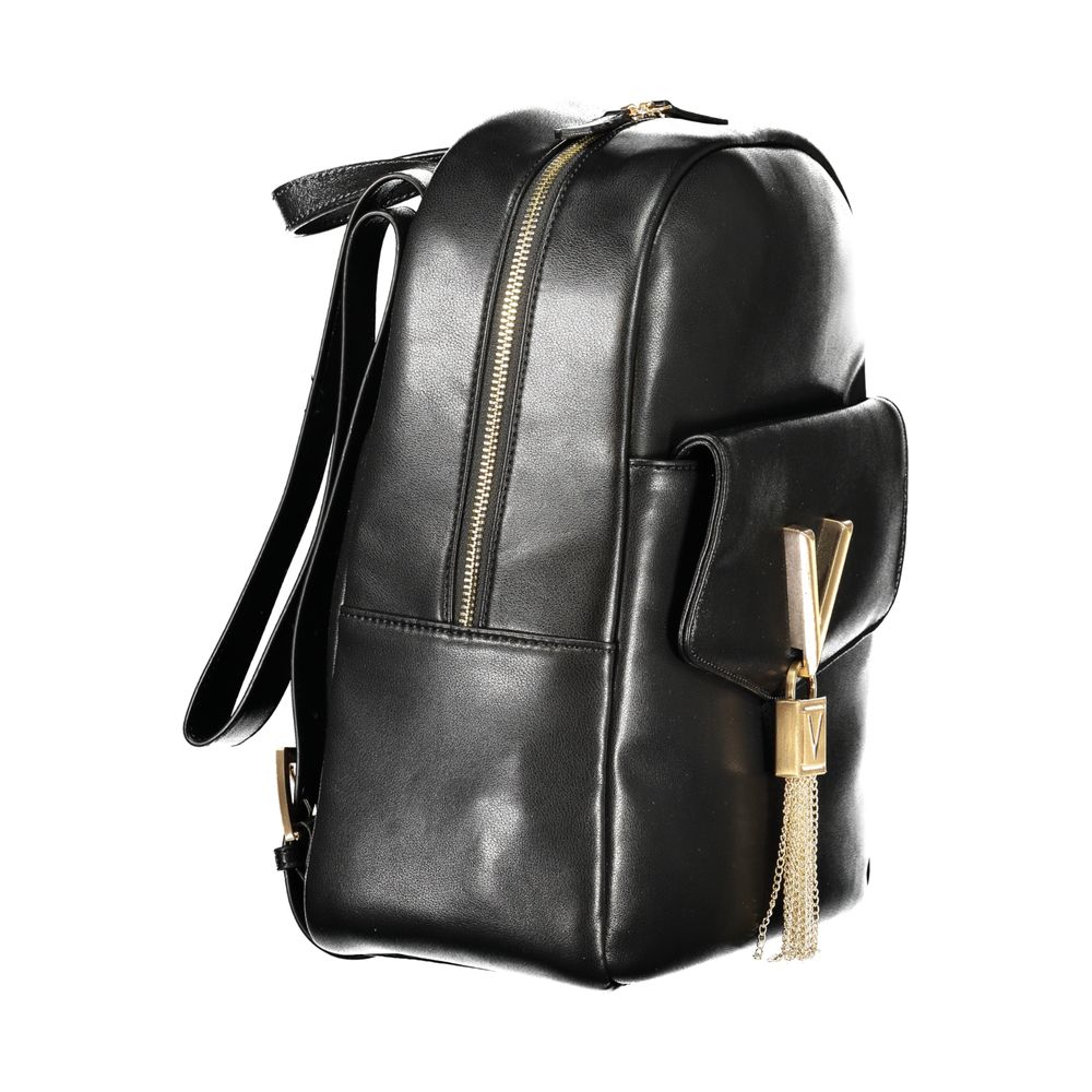Mario Valentino Black Polyurethane Women Backpack