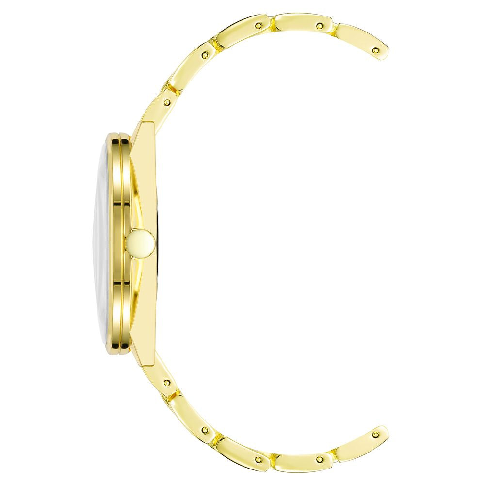 Nine West Gold Metal Dress Watch