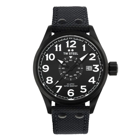 TW Steel Black Fabric Sport Watch