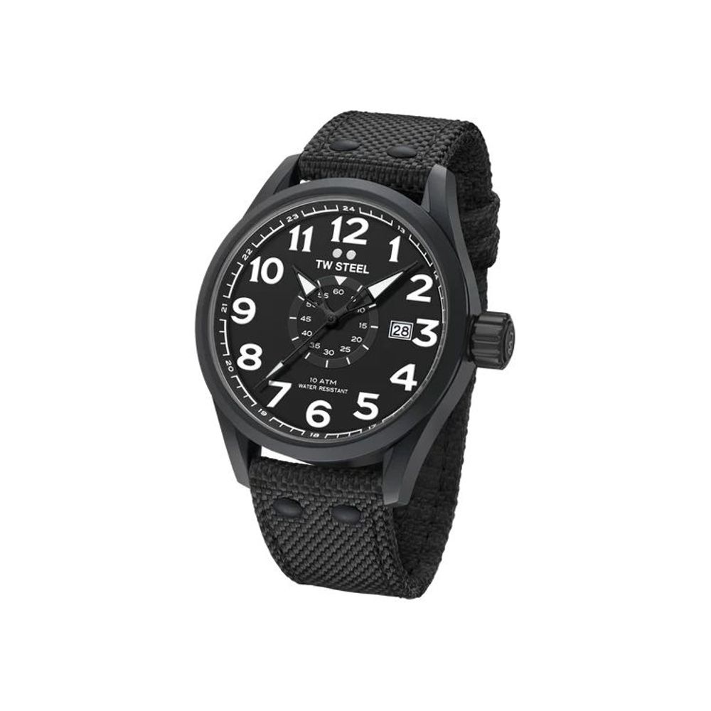 TW Steel Black Fabric Sport Watch