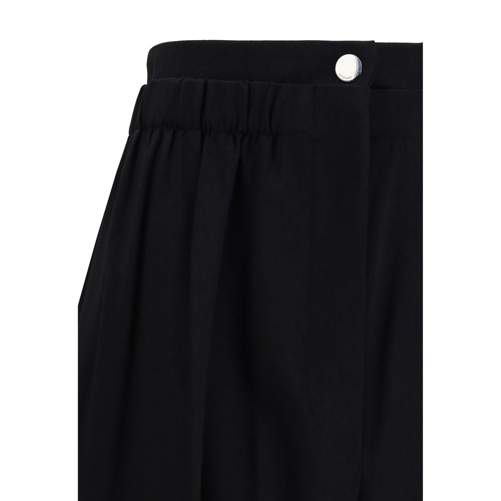 Max Mara Black Fleece Wool Casual Pants