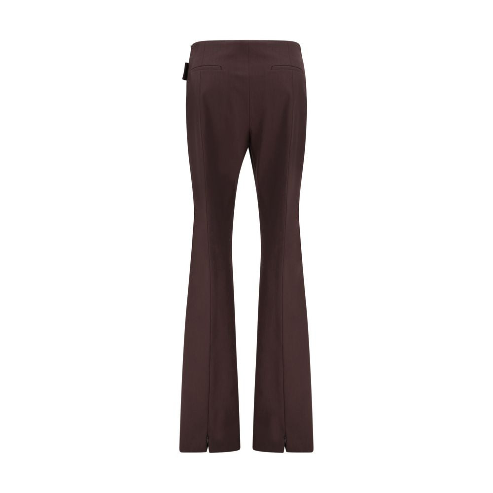Max Mara Purple Polyester Dress Pants
