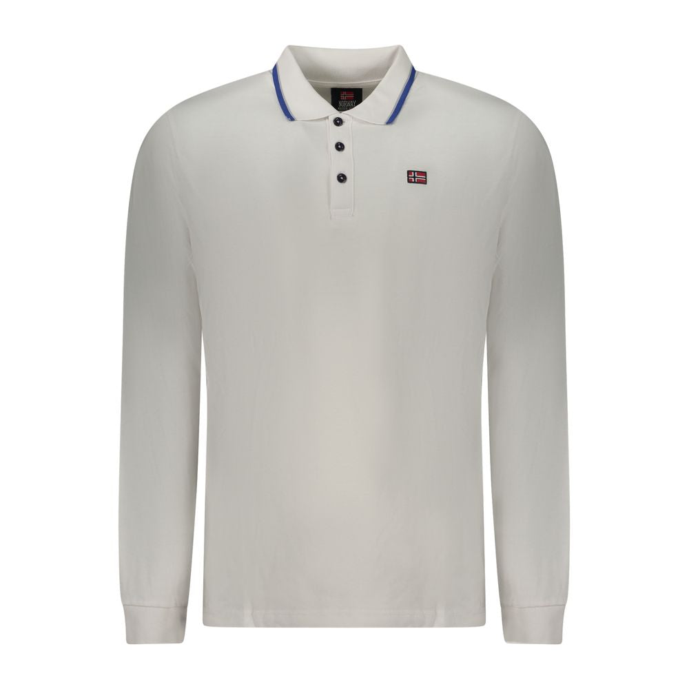 Norway 1963 White Cotton Polo Shirt