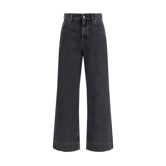 Chloé Black Cotton High-Waisted Jean