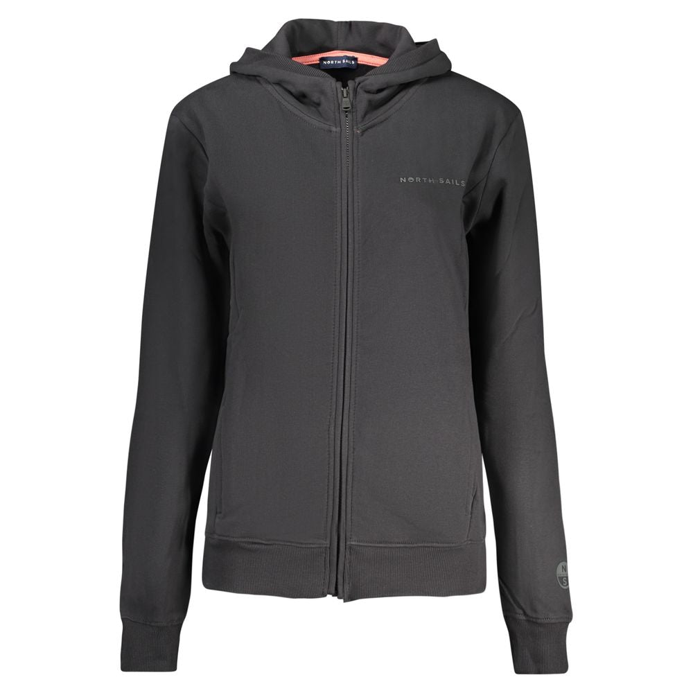 North Sails Black Cotton Women's Hoodie