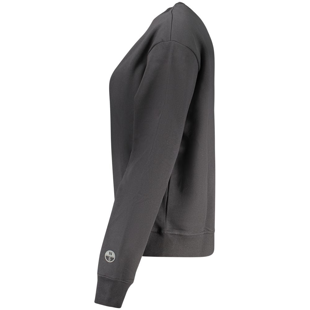 North Sails Black Cotton Women Sweatshirt