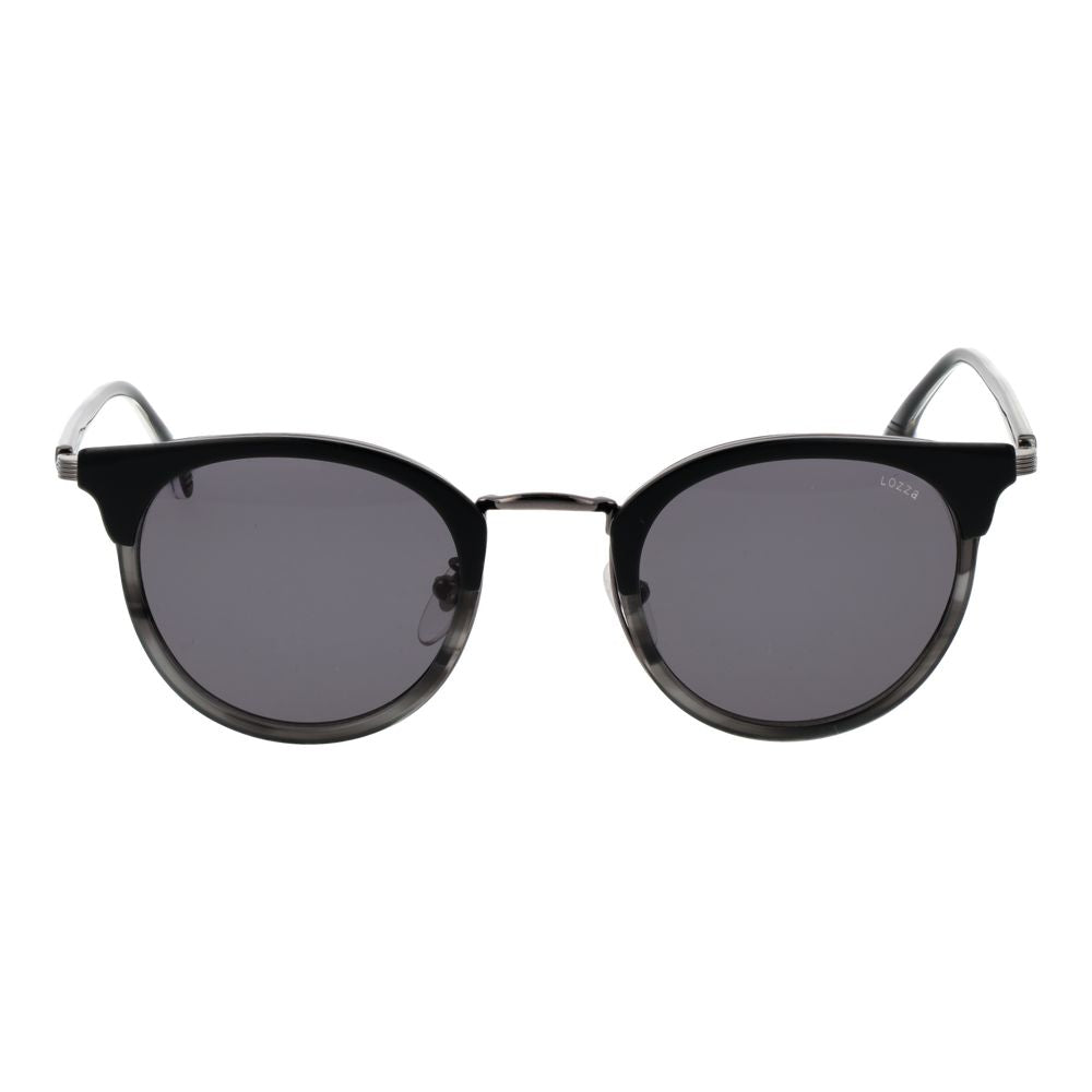 Lozza Black Stainless Steel Sunglasses