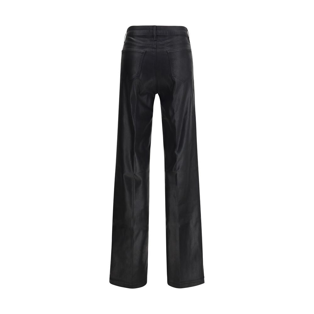 L'Agence Black Cotton Casual Pants