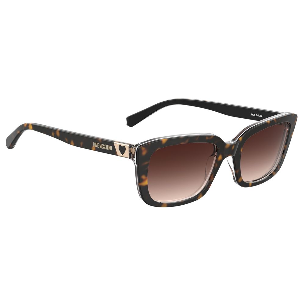Love Moschino Brown Acetate Sunglasses