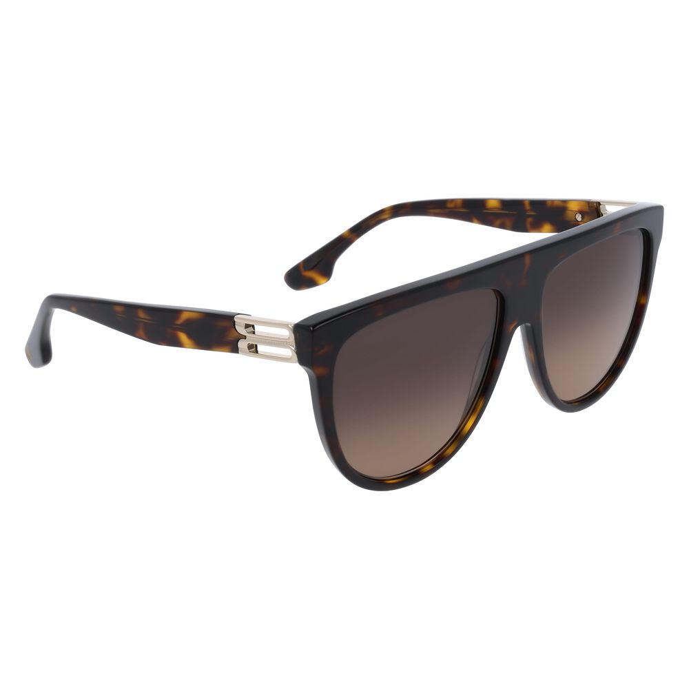 Victoria Beckham Brown Acetate Sunglasses