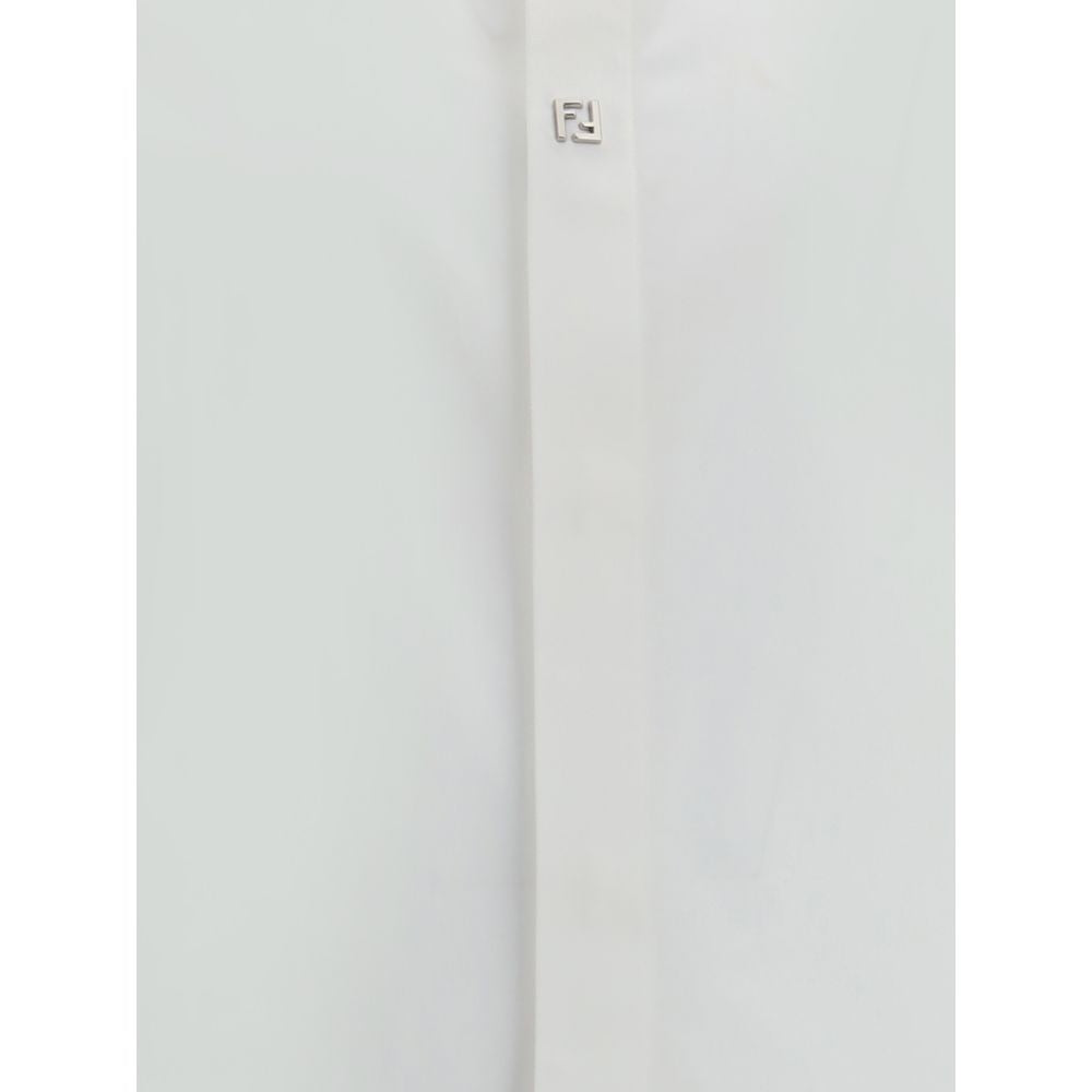 Fendi White Cotton Dress Shirt