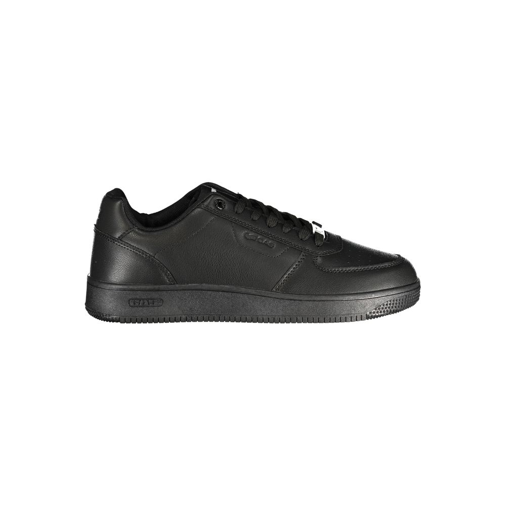 Gas Black Polyurethane Men Sneaker