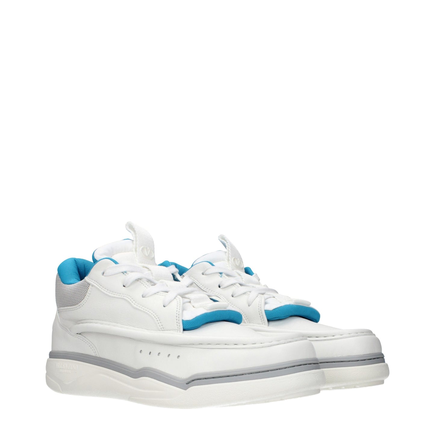 Valentino Garavani White Leather Low Top Sneakers