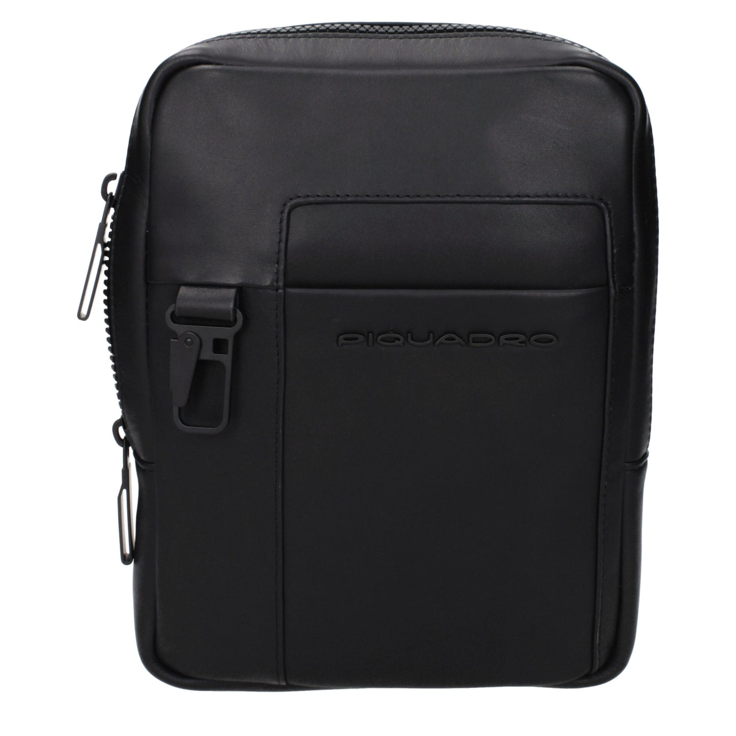 Piquadro Black Leather Crossbody Bag